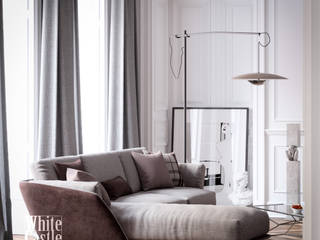 Kamienica w bieli, Whitecastle.pl Whitecastle.pl Eclectic style living room