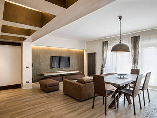 GARBATELLA. RISTRUTTURAZIONE DI UN APPARTAMENTO RESIDENZIALE., studioQ studioQ Livings modernos: Ideas, imágenes y decoración