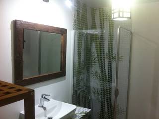 BAGNO GREEN, GEMANCO DESIGN SRL GEMANCO DESIGN SRL トロピカルスタイルの お風呂・バスルーム タイル