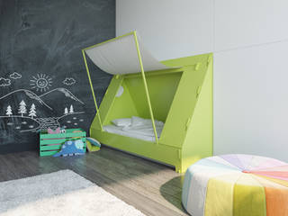 Детская комната, которая растет..., ДОМ СОЛНЦА ДОМ СОЛНЦА Dormitorios infantiles minimalistas