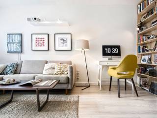 Интерьер AV, INT2architecture INT2architecture Skandinavische Wohnzimmer Weiß