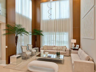 Casa Indaiatuba, Designer de Interiores e Paisagista Iara Kílaris Designer de Interiores e Paisagista Iara Kílaris Living room Beige