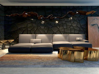 konut, Oda Tasarım İçmimarlık Oda Tasarım İçmimarlık Living room Copper/Bronze/Brass