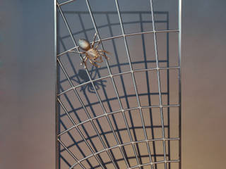 Fenstergitter mit Spinnennetzlook, Metall & Gestaltung Dipl. Designer (FH) Peter Schmitz Metall & Gestaltung Dipl. Designer (FH) Peter Schmitz 窗戶