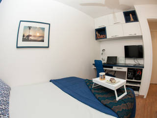 Dormitório Masculino MB, Raquel Reichert Arquitetura Raquel Reichert Arquitetura Modern style bedroom