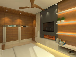 Modern Residence, Mah-Dee group Mah-Dee group Modern style bedroom