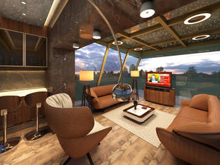 Sky Lounge, Mah-Dee group Mah-Dee group Modern style media rooms