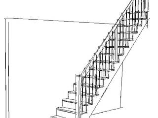 Projekt i wizualizacja schodów wraz z szablonami, projekty.schody.PL projekty.schody.PL Stairs Wood Wood effect
