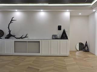 남산현대빌라, mobcreative mobcreative Living room Wood Wood effect