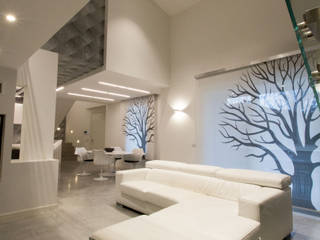 casa E_D, msplus architettura msplus architettura Modern Living Room Concrete