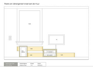 Zwevend TV-meubel, Lavelli interieurontwerp Lavelli interieurontwerp