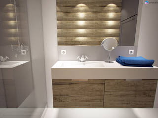 Minimalistyczna łazienka w Lozannie, Cristalstone Cristalstone Modern bathroom