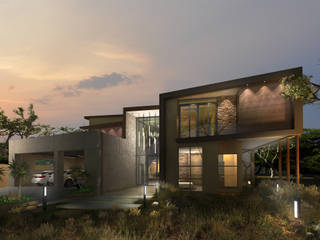 ERf.842 Serengeti, Koen and Associates Architecture Koen and Associates Architecture Modern houses Stone Multicolored