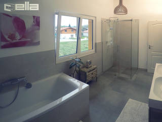 Badrenovierung Dürnbach, Cella GmbH Cella GmbH Casas de banho modernas Azulejo