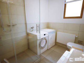 3D-Badplanung München Perlach, Cella GmbH Cella GmbH Modern bathroom ٹائلیں