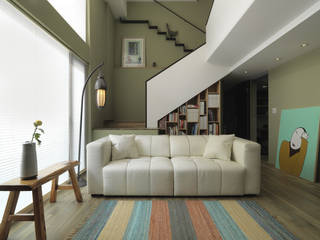 小小的森屋, 賀澤室內設計 HOZO_interior_design 賀澤室內設計 HOZO_interior_design Living room
