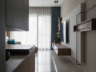 | Mr. coriander's home |, 賀澤室內設計 HOZO_interior_design 賀澤室內設計 HOZO_interior_design Salones de estilo moderno
