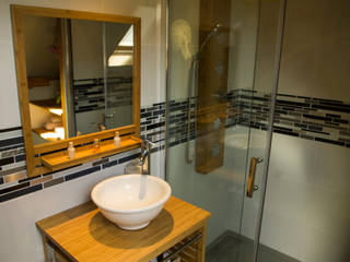 rénovation d'une salle de douche, lmarchitectureinterieure lmarchitectureinterieure Classic style bathroom Wood Wood effect