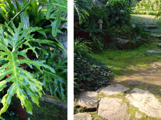 Luxuriant & calm garden nook, Atelier Jardins do Sul Atelier Jardins do Sul Vườn phong cách chiết trung