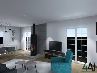 Projet VABA, Agence 4ai Agence 4ai Modern Living Room