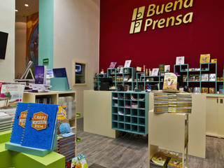 Librerías Buena Prensa, DIN Interiorismo DIN Interiorismo 現代風玄關、走廊與階梯