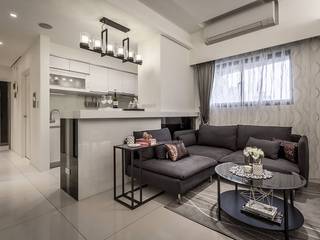 現代美式混搭宅, 你妳國際空間設計 你妳國際空間設計 Modern living room