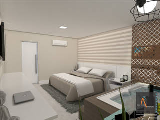 : Recámaras de estilo  por Ao Cubo Arquitetura e Interiores