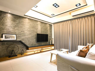 侑信仁和 9A, 栩 室內設計 栩 室內設計 现代客厅設計點子、靈感 & 圖片
