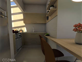 Pequena Cozinha, Lélia Chitarra Lélia Chitarra Modern kitchen MDF