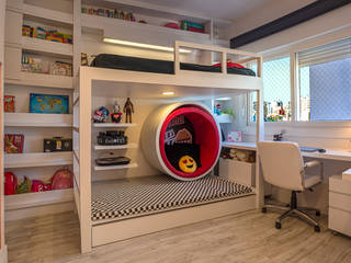 Dormitório menino Quadrilha Design Arquitetura Quartos de criança modernos