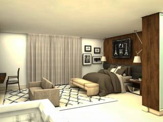 Casa C+W, Arquitetando e Inspirando Arquitetando e Inspirando Modern style bedroom