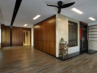 Taiwan Taichung - J House, 信美室內裝修 信美室內裝修 Case moderne Legno Effetto legno