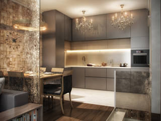 Дубровка, ARCHLINE ARCHITECTURE & DESIGN ARCHLINE ARCHITECTURE & DESIGN Cucina in stile classico