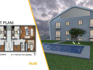 KONUT-SİLİVRİ, Miapera MİMARLIK Miapera MİMARLIK Casas modernas: Ideas, diseños y decoración Compuestos de madera y plástico