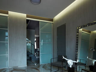 Вилла Grey-house, SNOU project SNOU project Pasillos, vestíbulos y escaleras coloniales