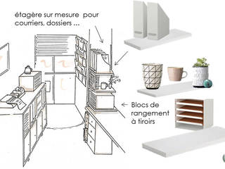 Cabinet médical...Réagencement et organisation rationnelle de l'espace:, MCCB - Conseil en décoration et réaménagement- MCCB - Conseil en décoration et réaménagement- Moderne studeerkamer