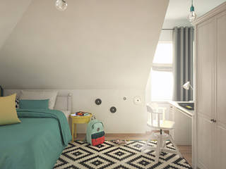 Pokój nastolatki., hexaform - projektowanie wnętrz hexaform - projektowanie wnętrz Habitaciones para niños de estilo clásico