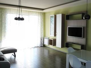 APARTMENT KB SOFIA, eNArch.info eNArch.info 现代客厅設計點子、靈感 & 圖片