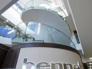 Uffici Direzione Gruppo Bennet – Montano (Como), Cotefa.ingegneri&architetti Cotefa.ingegneri&architetti Espacios comerciales
