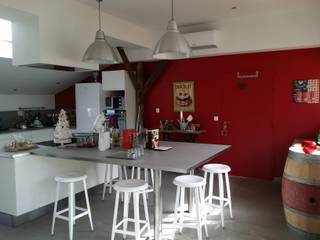 Atelier "Petits plats" - Cuisine ouverte , ADK ADK Modern style kitchen