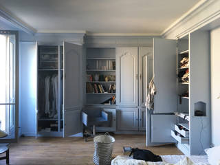 Rénovation d'un appartement - Paris 18e, Descombes & Thieulin architectes Descombes & Thieulin architectes Modern style bedroom
