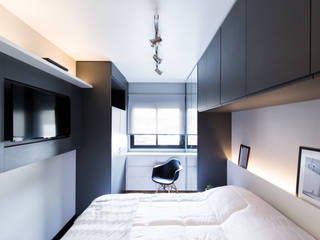 Apartamento Soho, K+S arquitetos associados K+S arquitetos associados Camera da letto in stile industriale