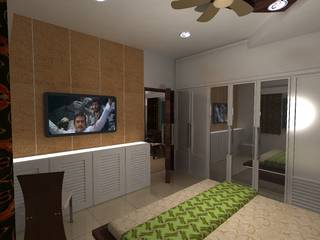 Deb Villa, Gurooji Designs Gurooji Designs Moderne Schlafzimmer