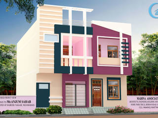 EXTERIOR VIEWS, MADINA ASSOCIATES MADINA ASSOCIATES Modern houses Bricks