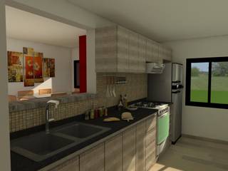 Vivienda NY, Estudio Loodus Estudio Loodus Modern style kitchen