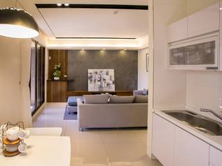 侑信仁和2C 實品屋, 栩 室內設計 栩 室內設計 Modern living room