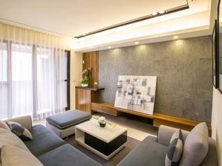 侑信仁和2C 實品屋, 栩 室內設計 栩 室內設計 Modern living room