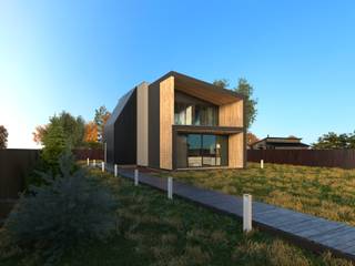 102HOUSE, Grynevich Architects Grynevich Architects Minimalist house Wood Wood effect
