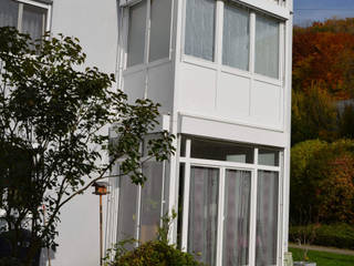 Balkonverglasungen zum Falten & Loggiaverglasungen aus Kunststoff-Türen, Schmidinger Wintergärten, Fenster & Verglasungen Schmidinger Wintergärten, Fenster & Verglasungen Classic style conservatory Glass