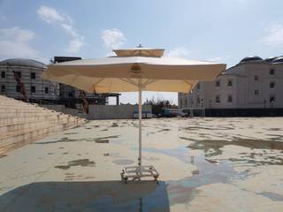 HALİDİ, Akaydın şemsiye Akaydın şemsiye Commercial spaces Aluminium/Zinc Beige